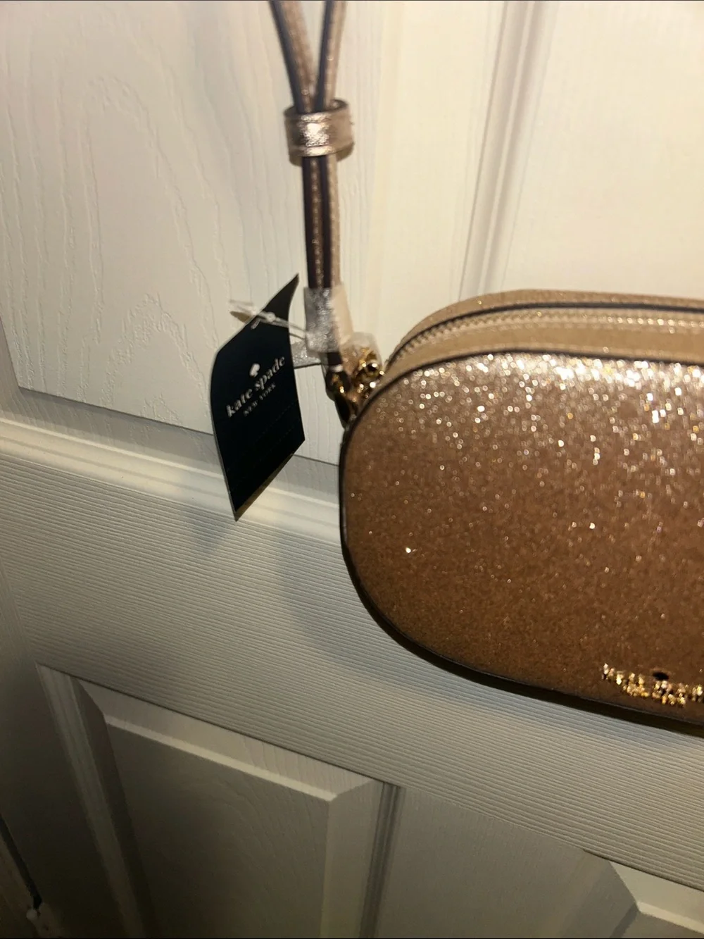 Authentic Kate Spade Glimmer Gold crossbody KE459 / Retail $299- new with tags